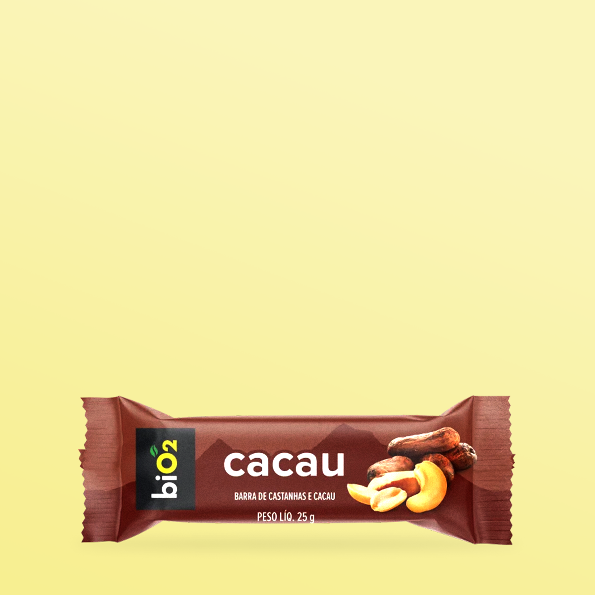 Barra de Castanhas & Cacau 25g - Bio2