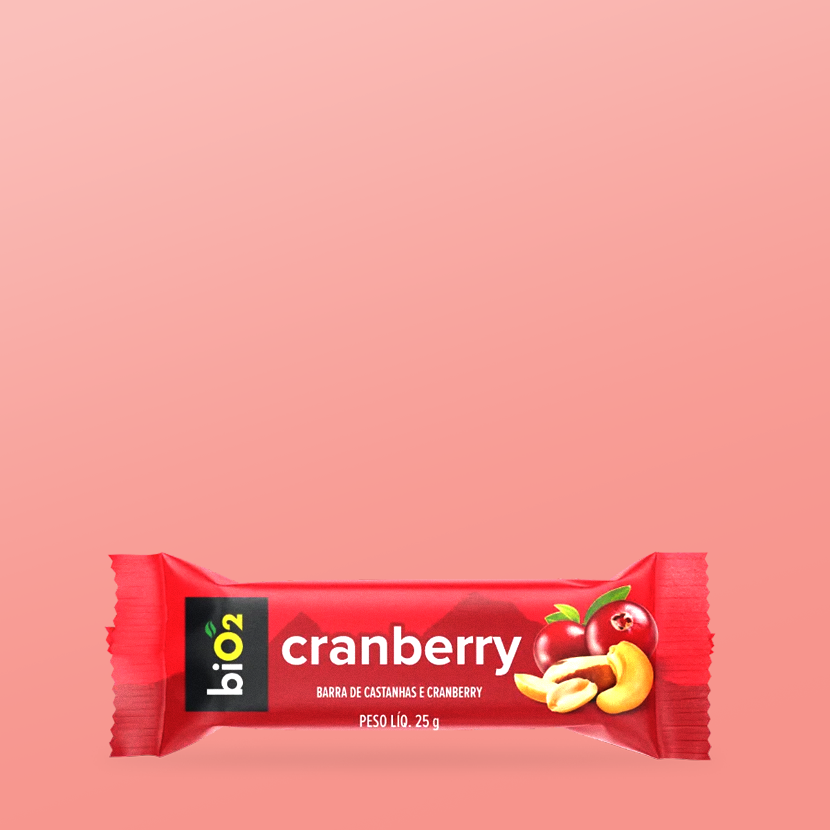 Barra de Castanhas & Cranberry 25g - Bio2