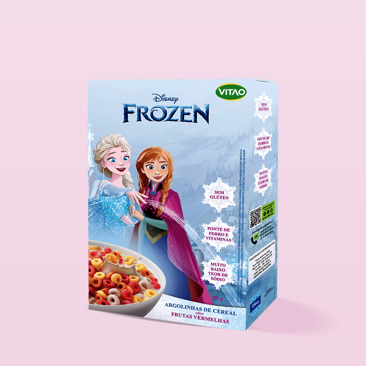 Cereal Argolinha de Frutas Vermelhas Frozen 150g - Vitao
