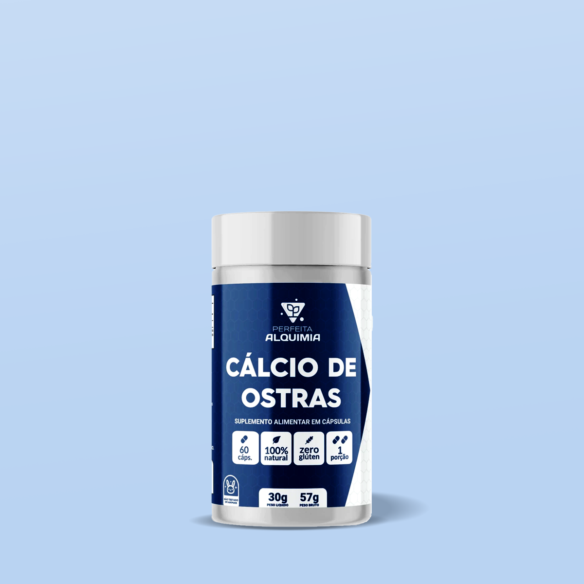 Cálcio de Ostras em Cápsulas 500mg - Perfeita Alquimia