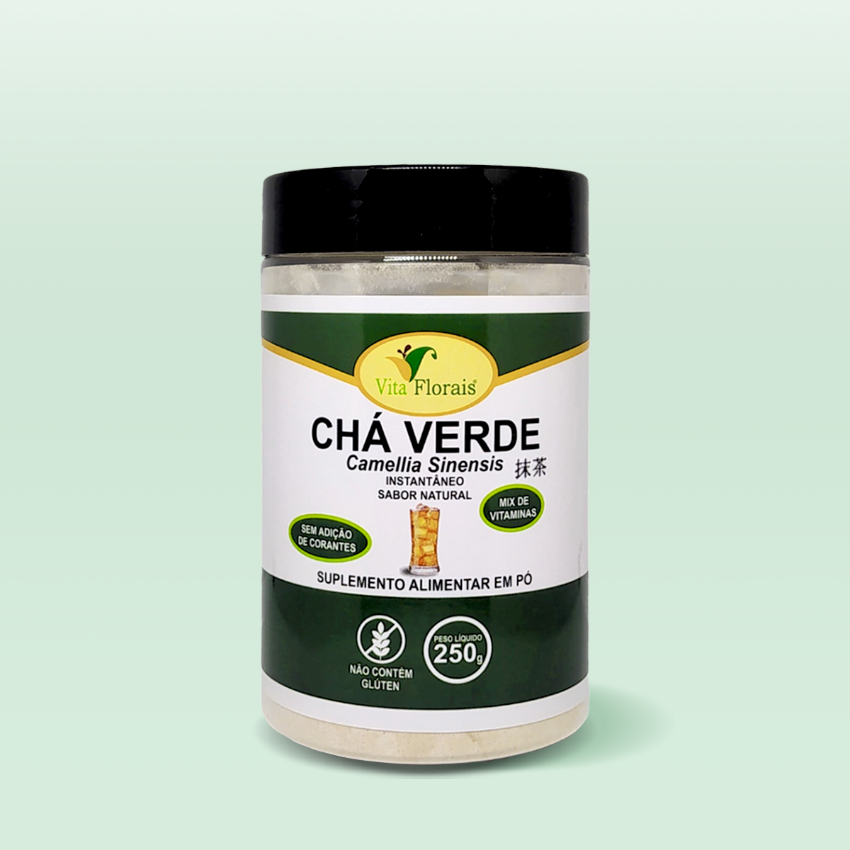 Chá Verde Instantâneo em Pó 250g - Vita Florais