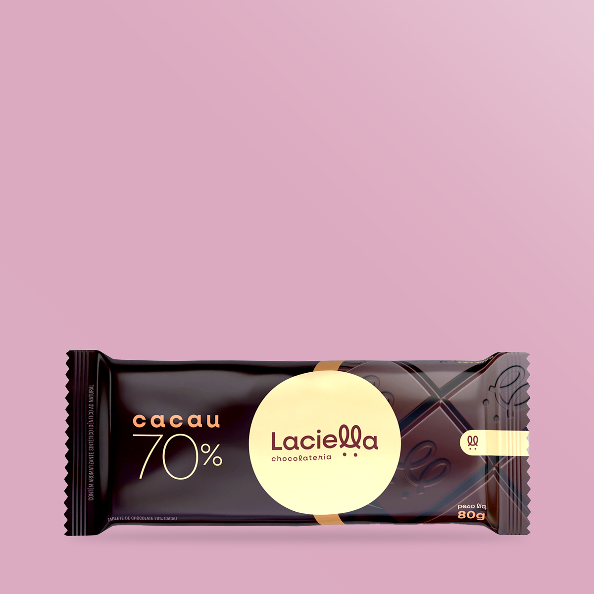 Chocolate 70% Cacau 80g - Laciella