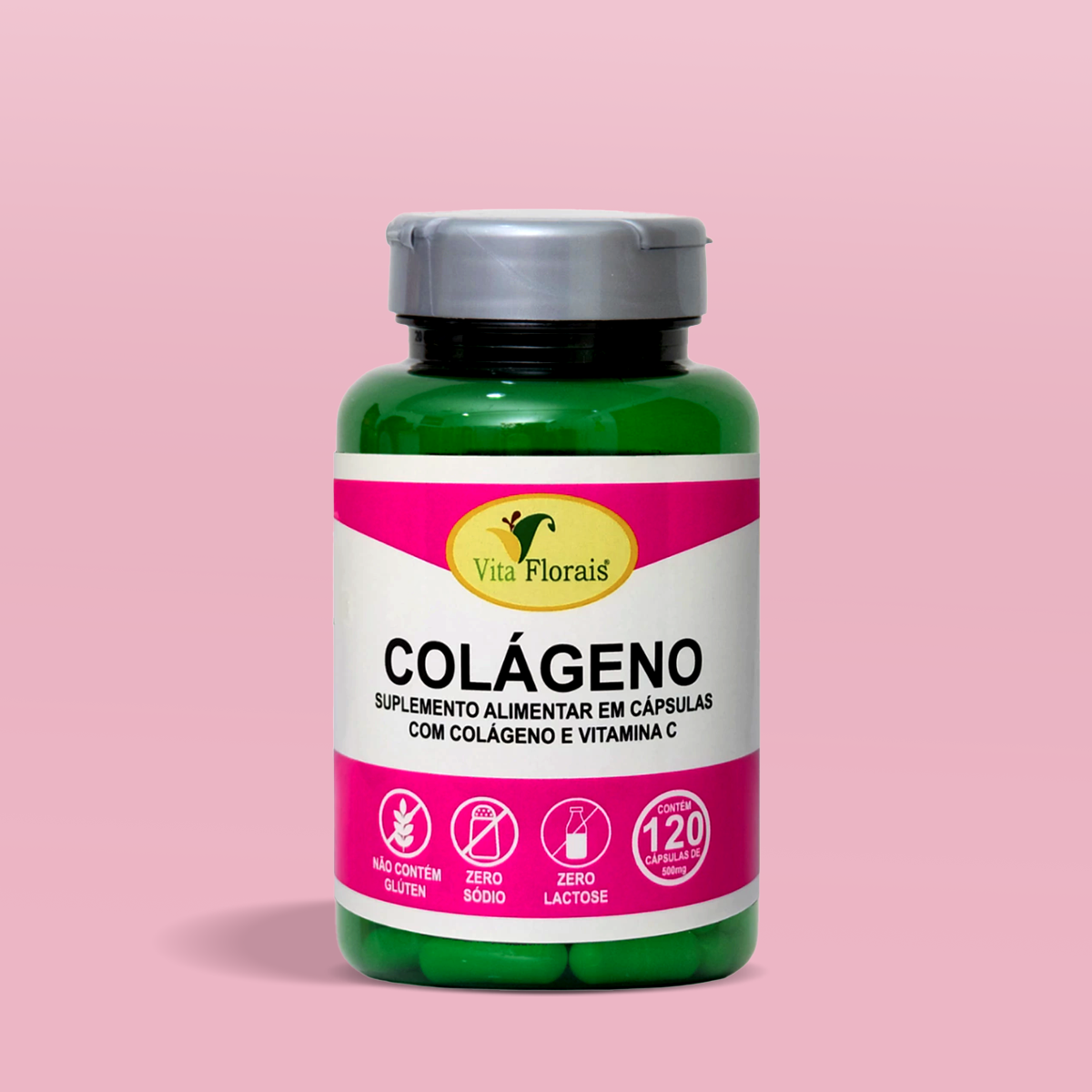 Colágeno em Cápsulas 500mg - Vita Florais