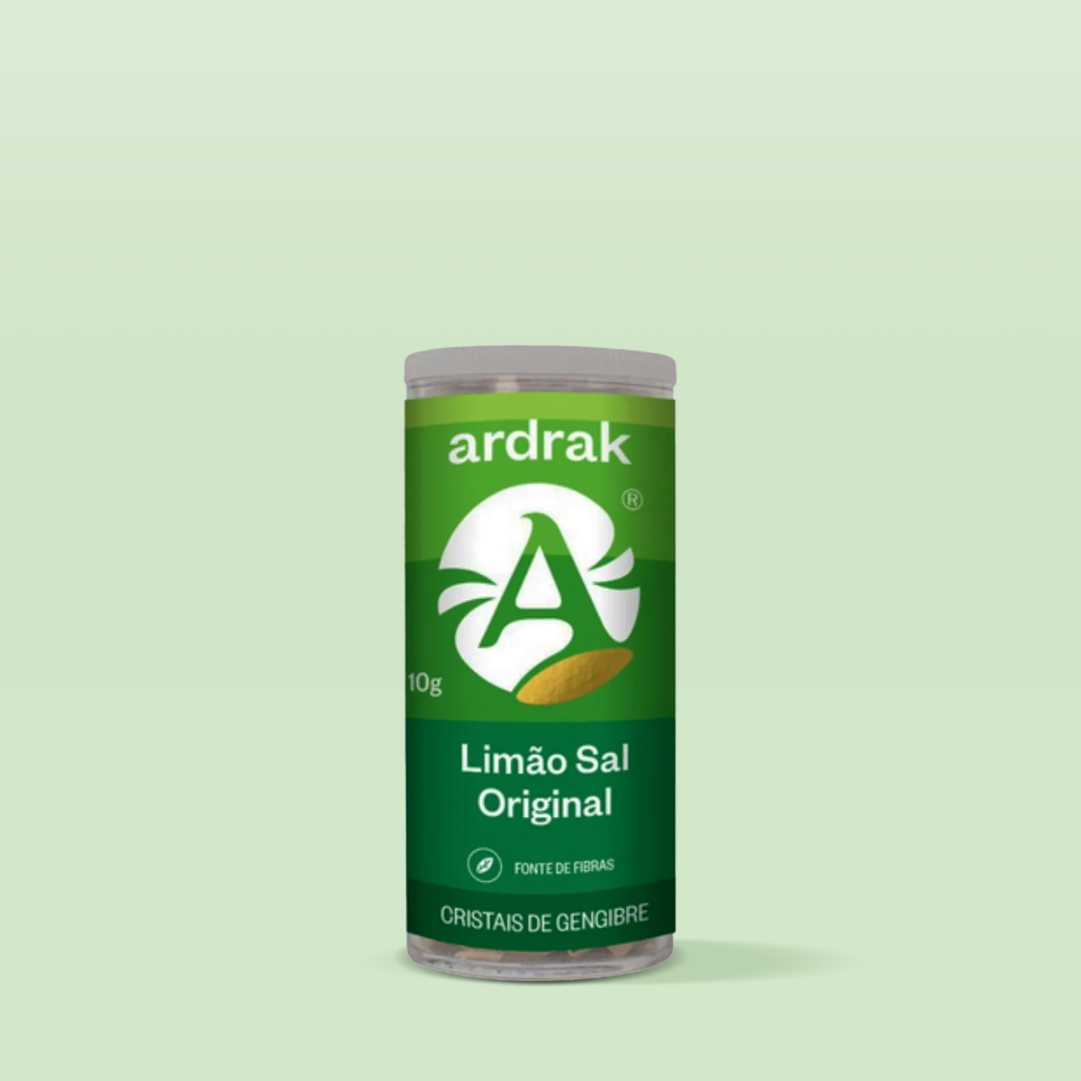 Cristais de Gengibre Salgado Sabor Limão 10g - Ardrak