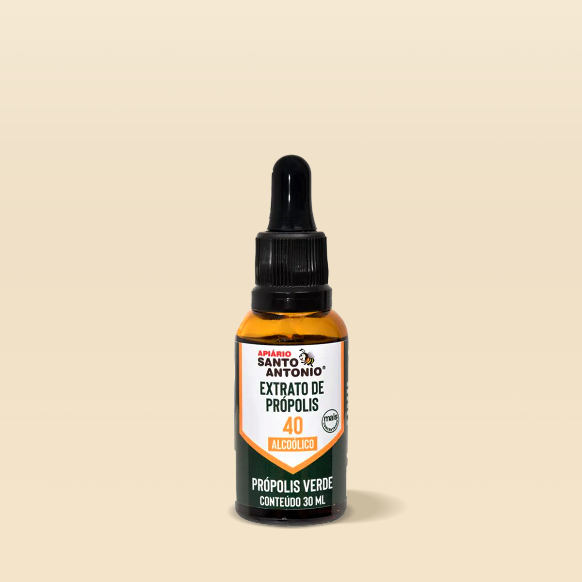 Extrato de Própolis Verde 40% 30ml - Apiário Santo Antonio