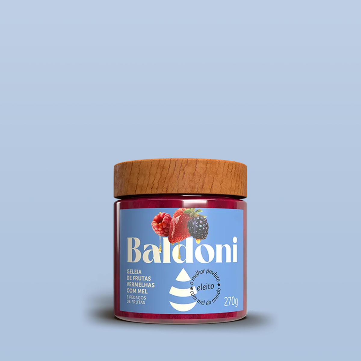 Geléia de Frutas Vermelhas com Mel 270g - Baldoni