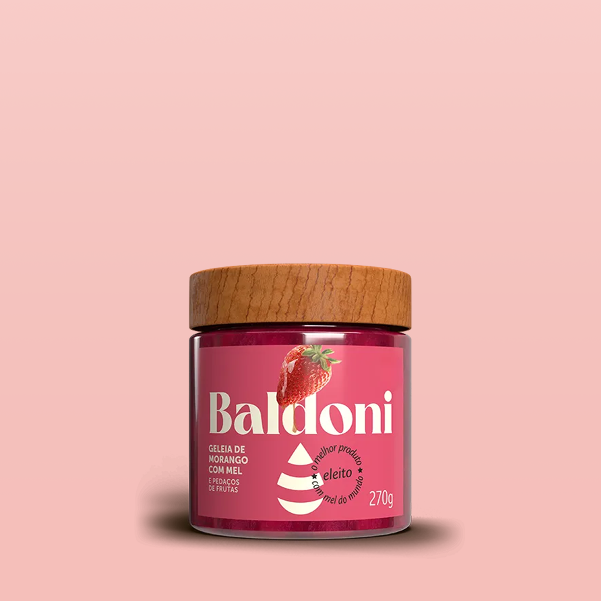 Geléia de Morango com Mel 270g - Baldoni