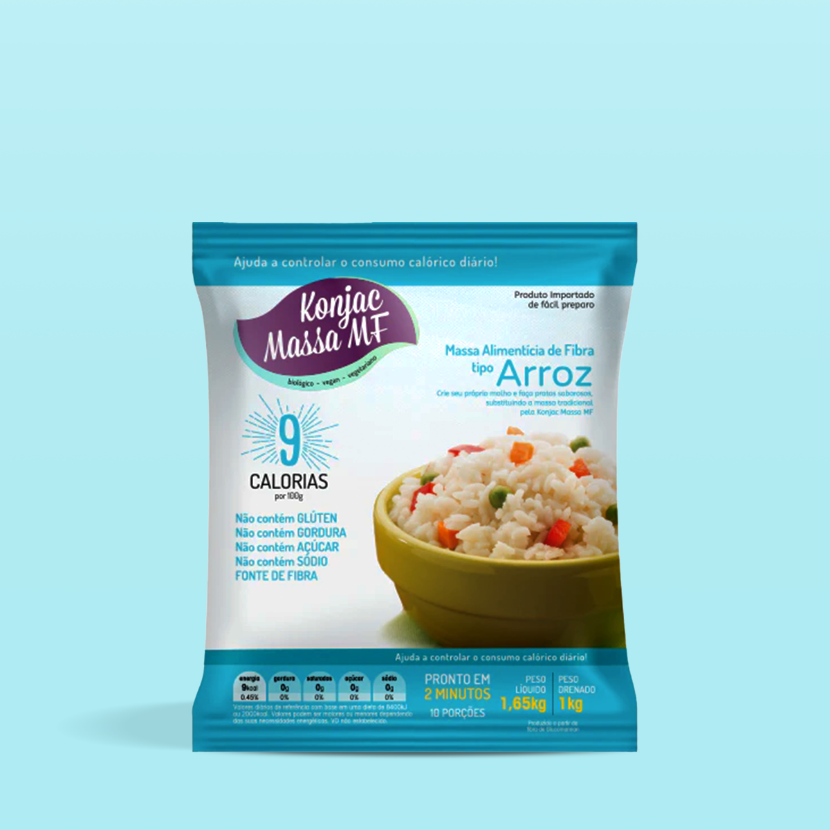 Konjac Arroz Low Carb 200g - Konjac Massa MF