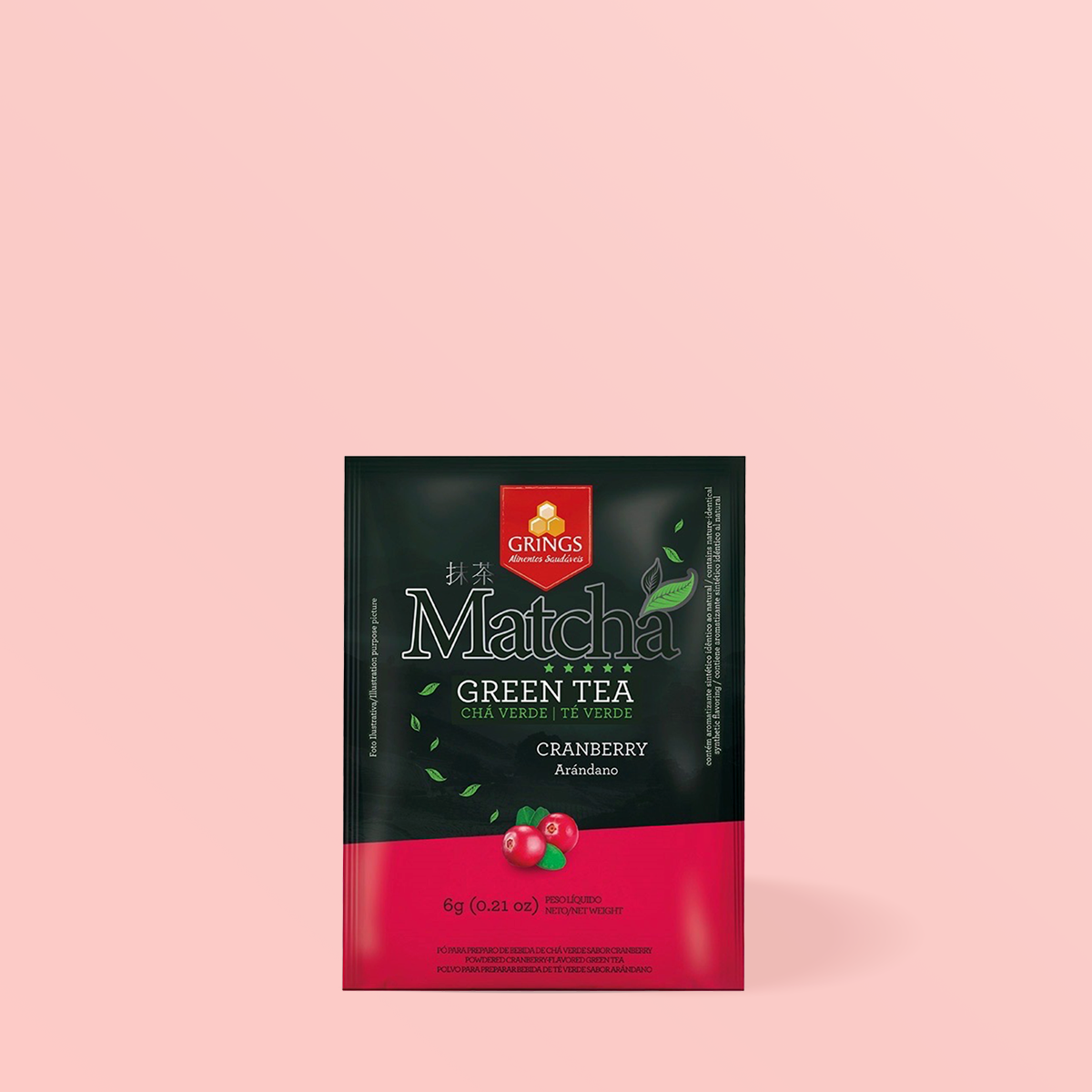 Matcha Sabor Cranberry 6g - Grings