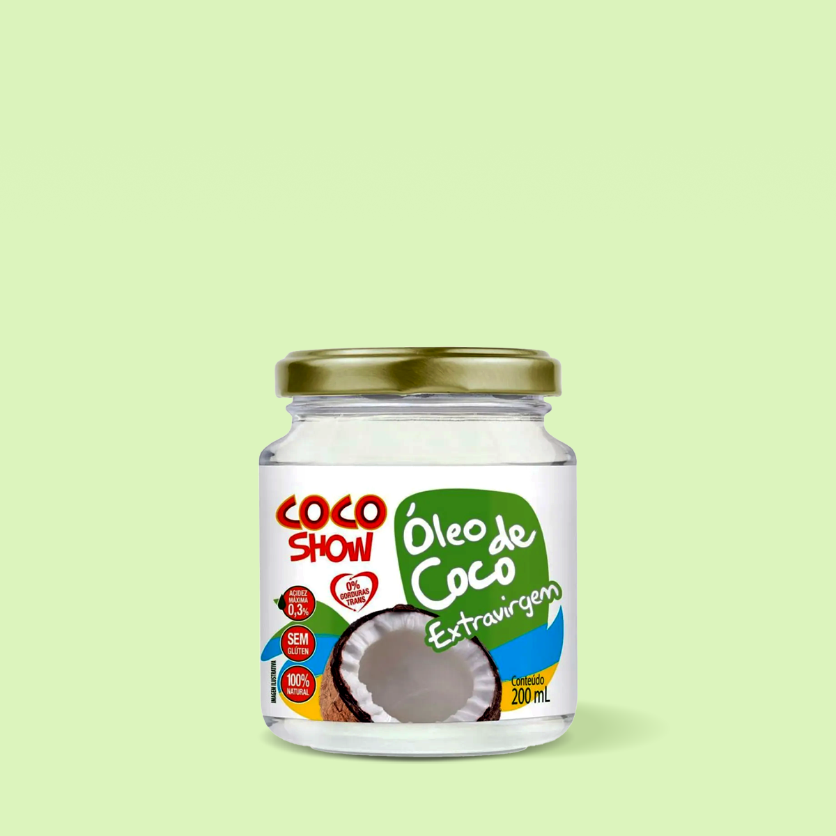 Óleo de Coco Extra Virgem 200ml - Coco Show