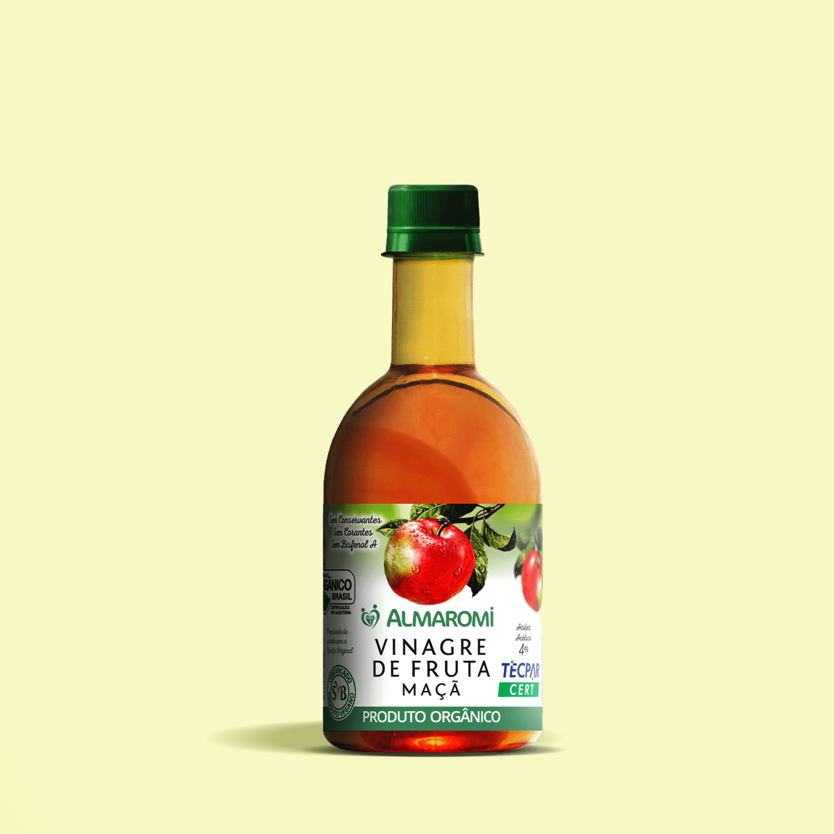 Vinagre de Maçã Orgânico 400ml - Almaromi