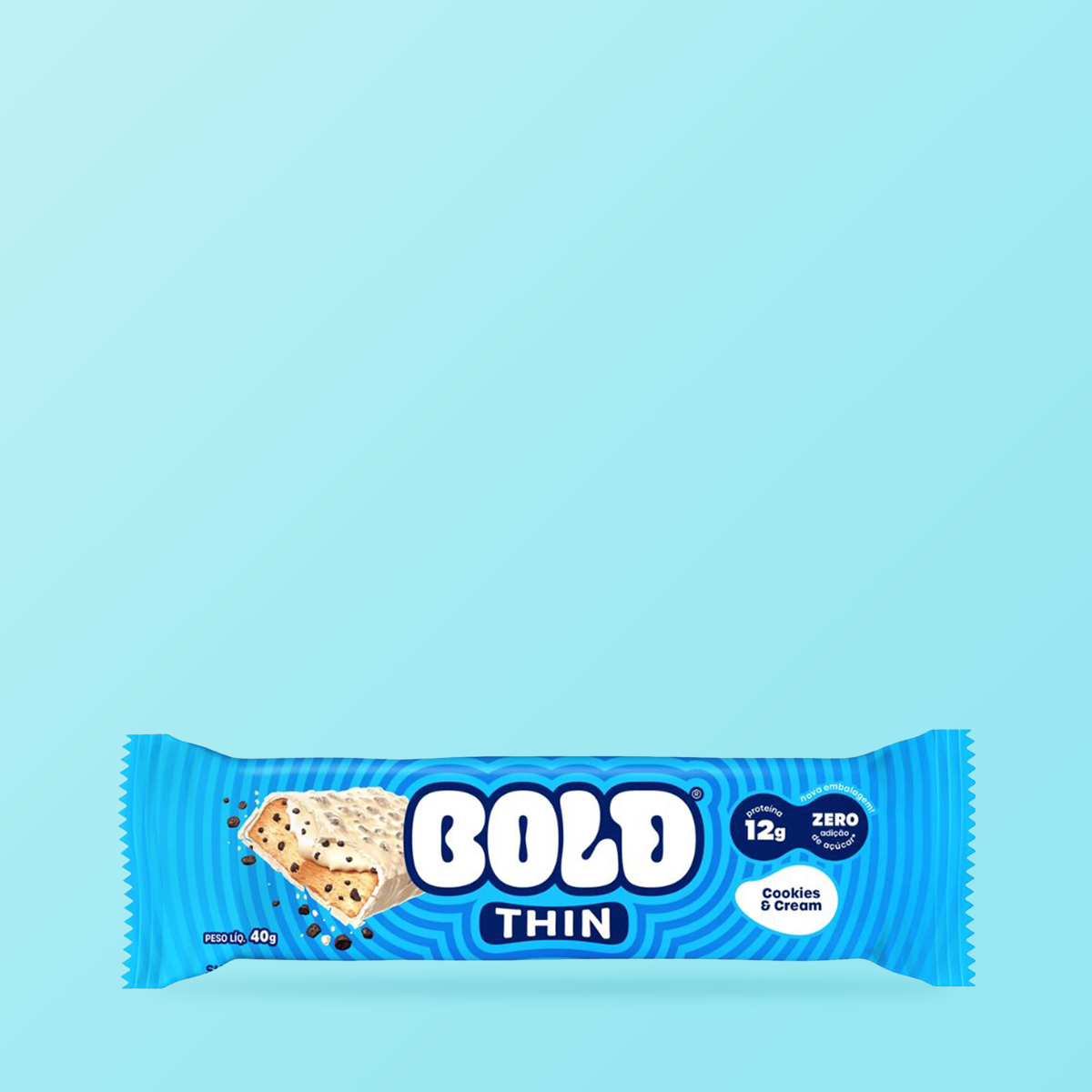 Barra de Proteína Sabor Cookies & Cream 40g - Bold