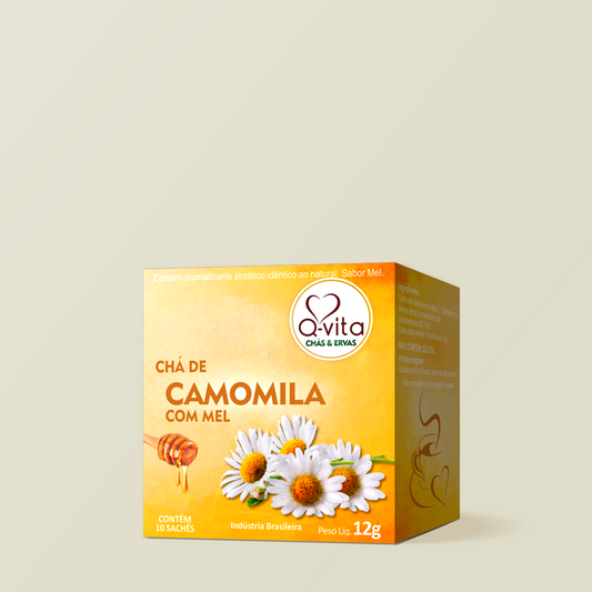 Chá de Camomila & Mel em Sachê 12g - Q-vita