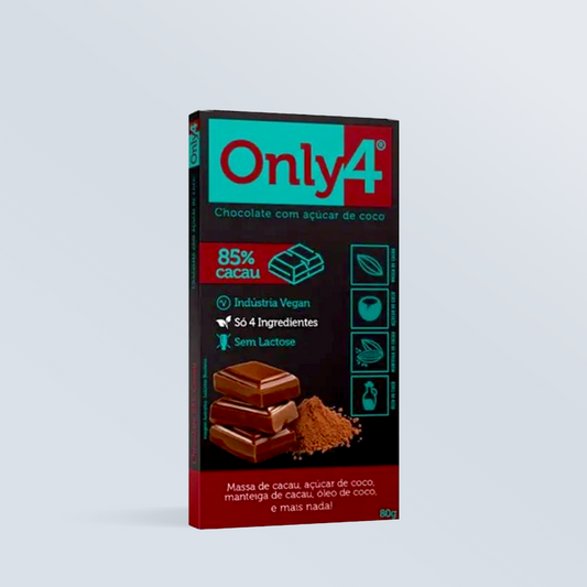 Chocolate 85% Cacau 70g - Only 4