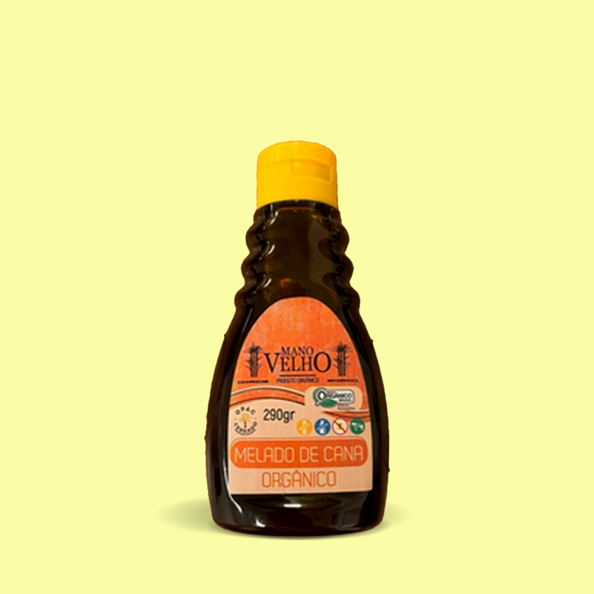 Melado de Cana Orgânico 290g - Mano Velho