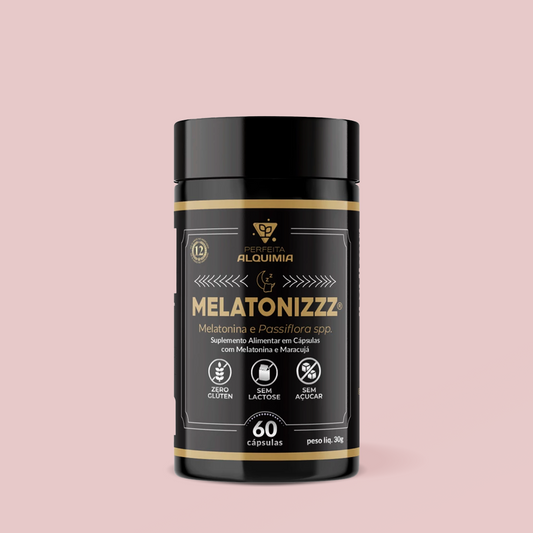 Melatonizzz Melatonina + Passiflora em Cápsulas 500mg - Perfeita Alquimia