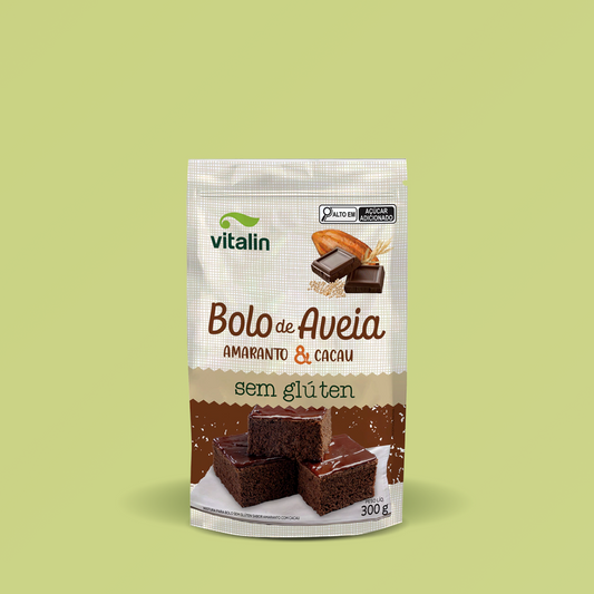 Mistura para Bolo Cacau sem Glúten 300g - Vitalin