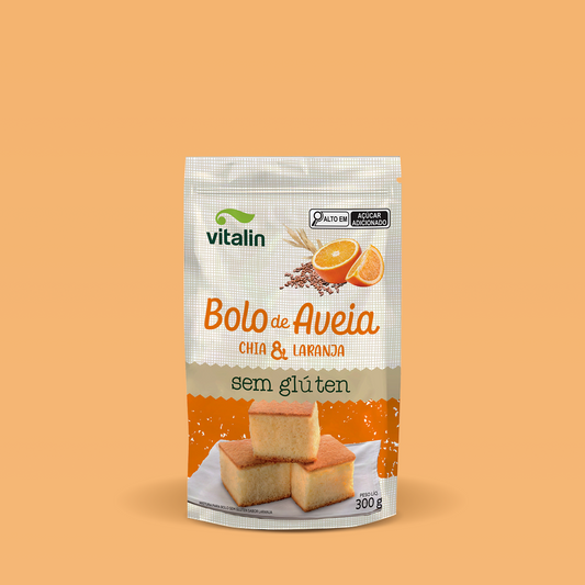 Mistura para Bolo Laranja sem Glúten 300g - Vitalin