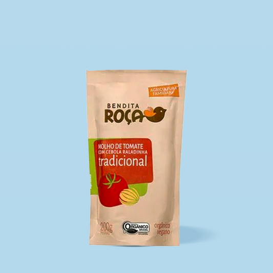 Molho de Tomate Tradicional Orgânico 200g - Bendita Roça
