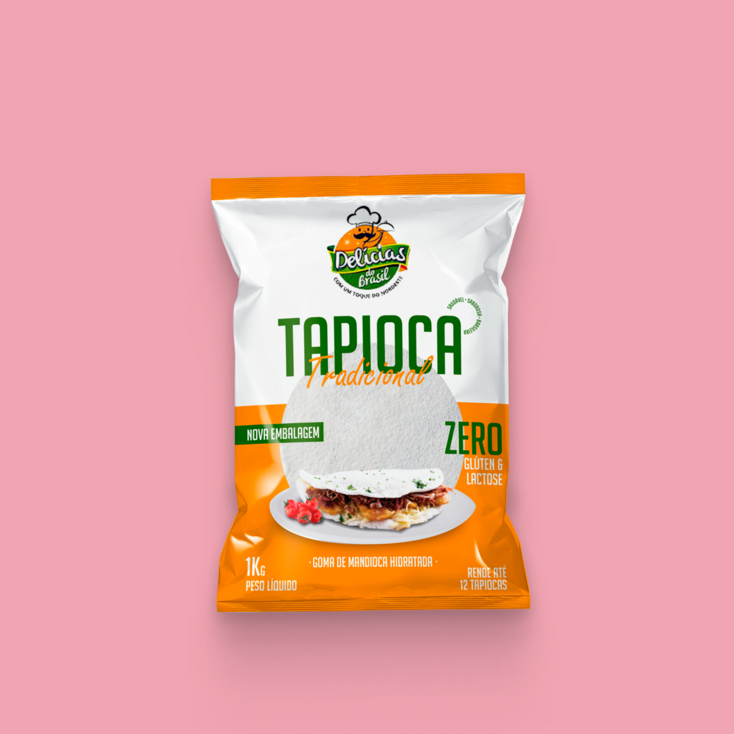 Tapioca Tradicional 1 Kg - Delícias do Brasil