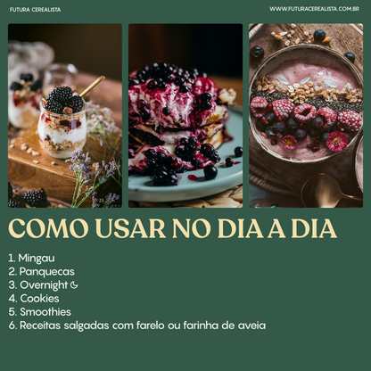 Aveia em Flocos Grossos sem Glúten A Granel