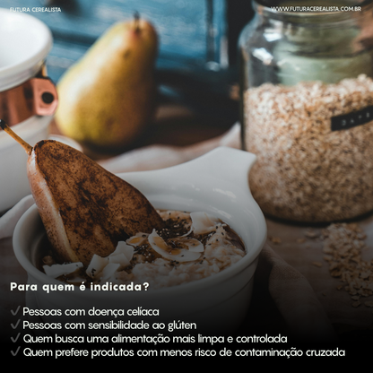 Aveia em Flocos Grossos sem Glúten A Granel